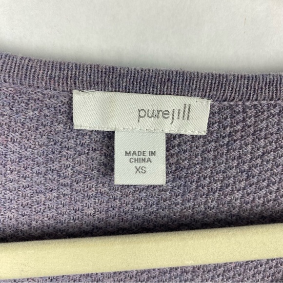 J. Jill Pure Jill Kimono Sweater Size XS Relax Boxy Fit Cashmere Cotton Blend - Picture 4 of 6